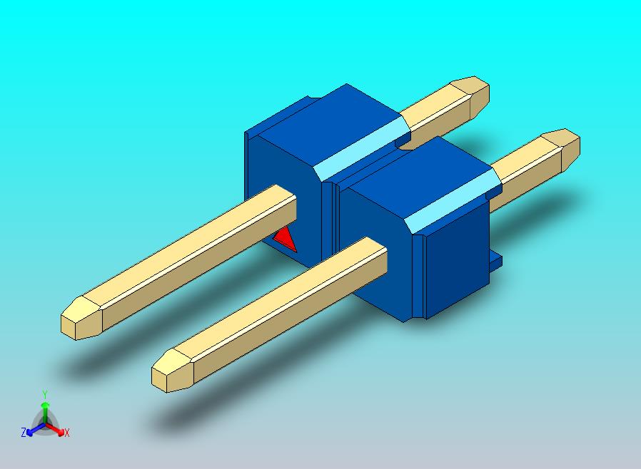 DS1021排针 蓝色 1x02p 100mil 类型1 版本1.0.zip