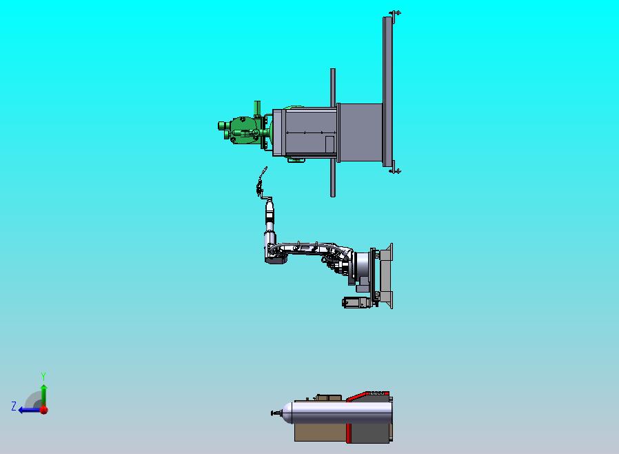 气罐的焊接变位机与机械手模拟