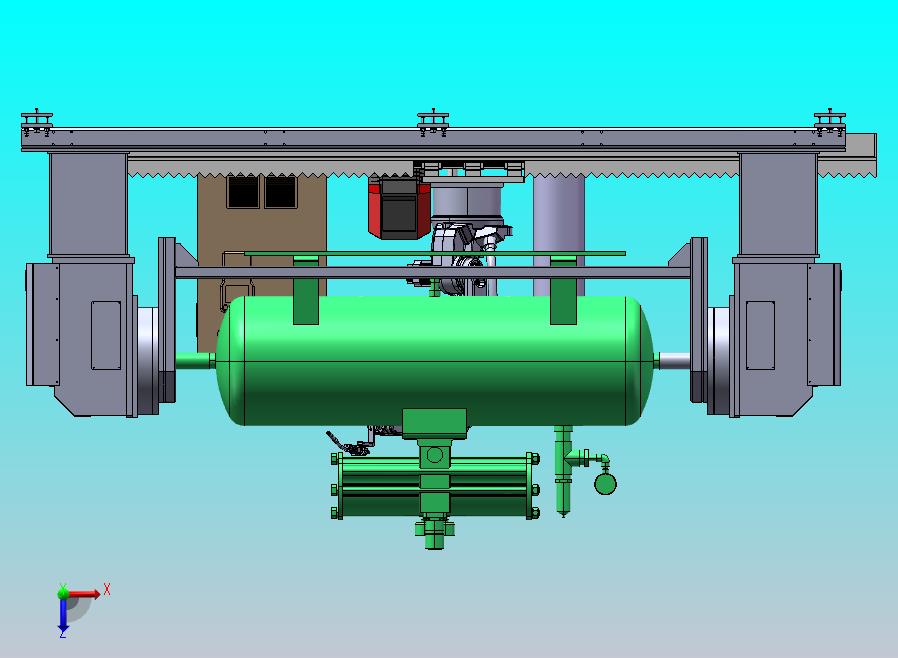 气罐的焊接变位机与机械手模拟