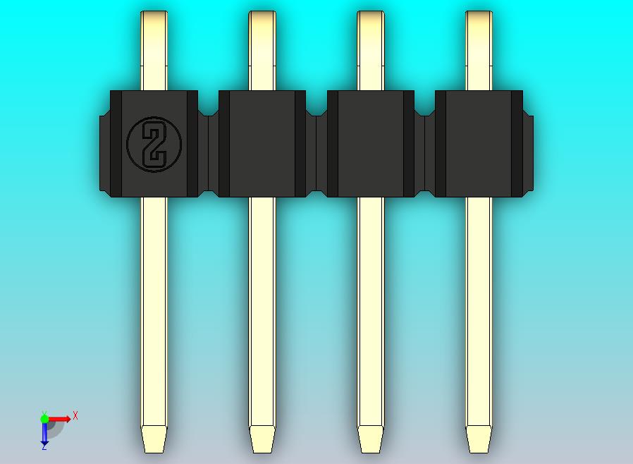 DS1022彩色排针 黑色 1x04p 100mil 类型D 版本1.0.zip