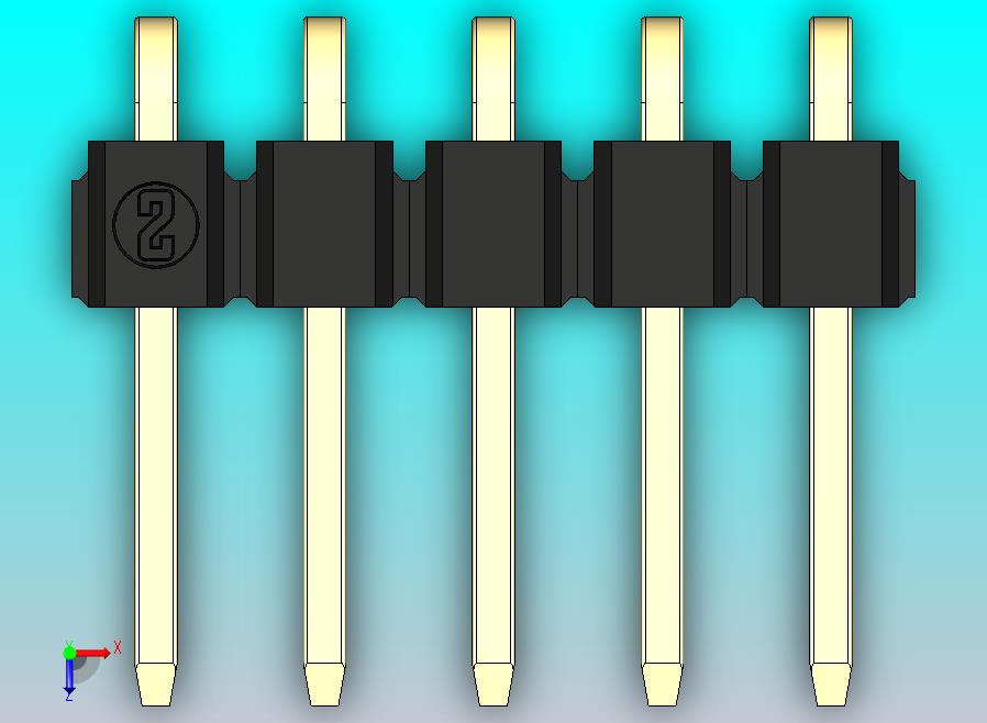 DS1022彩色排针 黑色 1x05p 100mil 类型D 版本1.0.zip