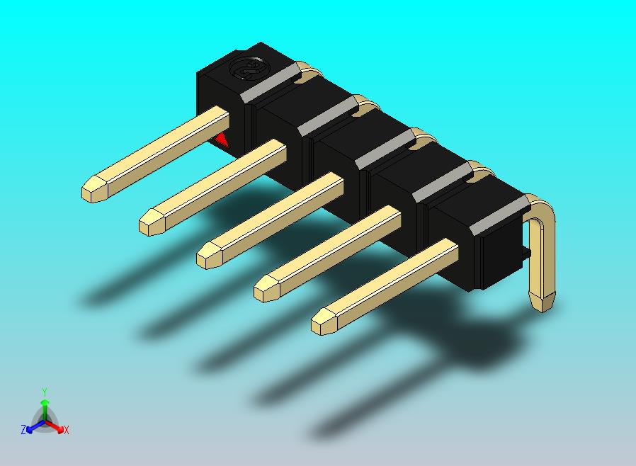 DS1022彩色排针 黑色 1x05p 100mil 类型D 版本1.0.zip