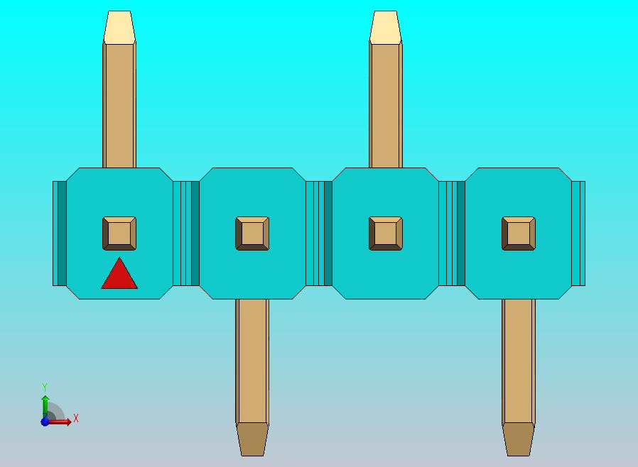 DS1022彩色排针 100mil(2.54mm) 类型SMT R1 (1.5 x 6.0 x 3.0mm) 1Rx40pin 彩色 REV1.0