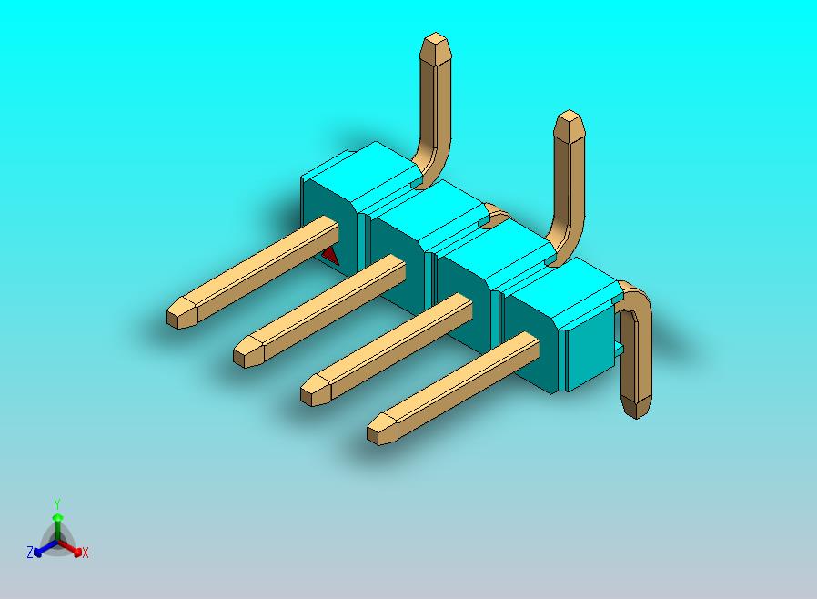 DS1022彩色排针 100mil(2.54mm) 类型SMT R1 (1.5 x 6.0 x 3.0mm) 1Rx40pin 彩色 REV1.0