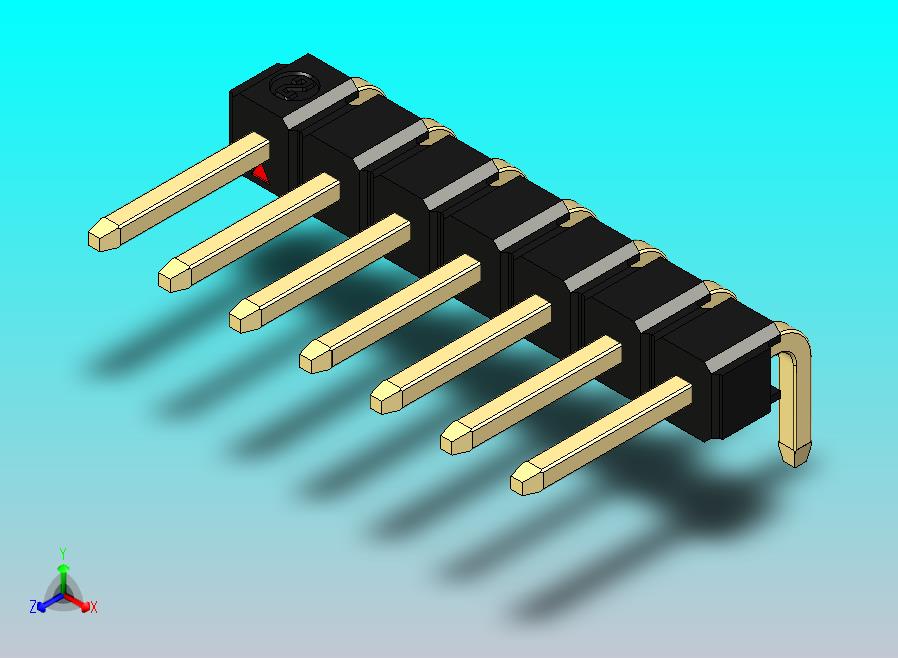 DS1022彩色排针 黑色 1x07p 100mil 类型D 版本1.0.zip