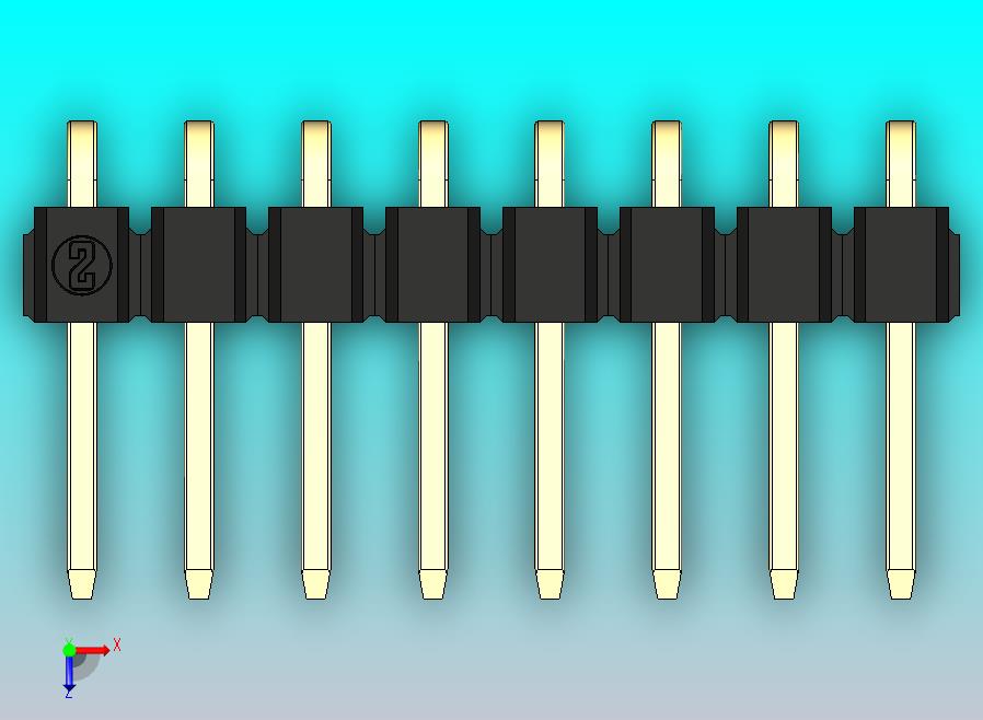 DS1022彩色排针 黑色 1x08p 100mil 类型D 版本1.0.zip