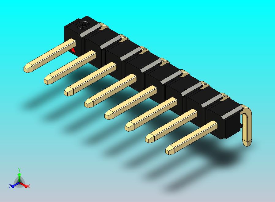 DS1022彩色排针 黑色 1x08p 100mil 类型D 版本1.0.zip