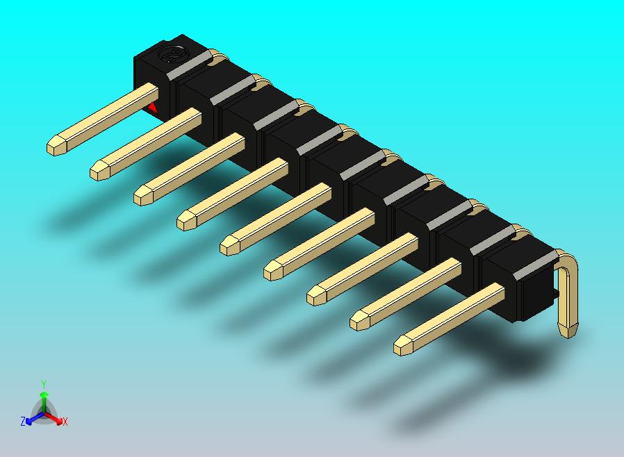 DS1022彩色排针 黑色 1x09p 100mil 类型D 版本1.0.zip