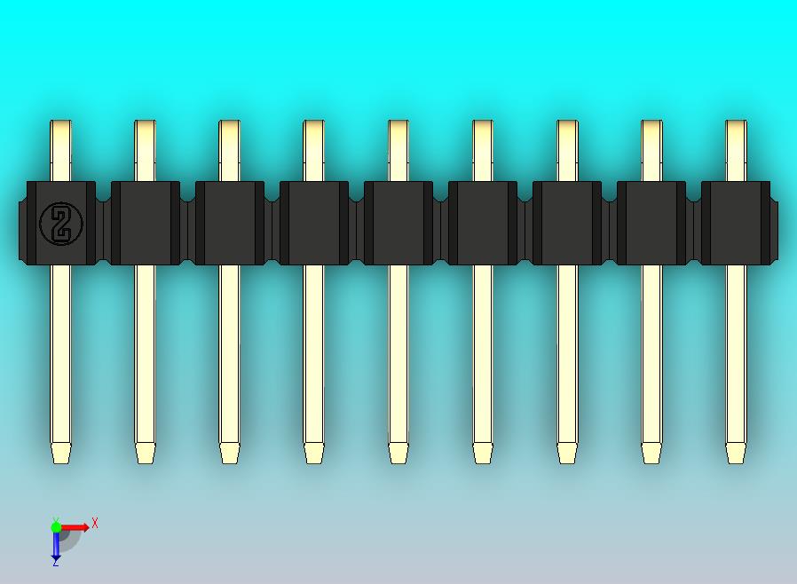 DS1022彩色排针 黑色 1x09p 100mil 类型D 版本1.0.zip