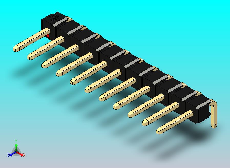 DS1022彩色排针 黑色 1x11p 100mil 类型D 版本1.0.zip