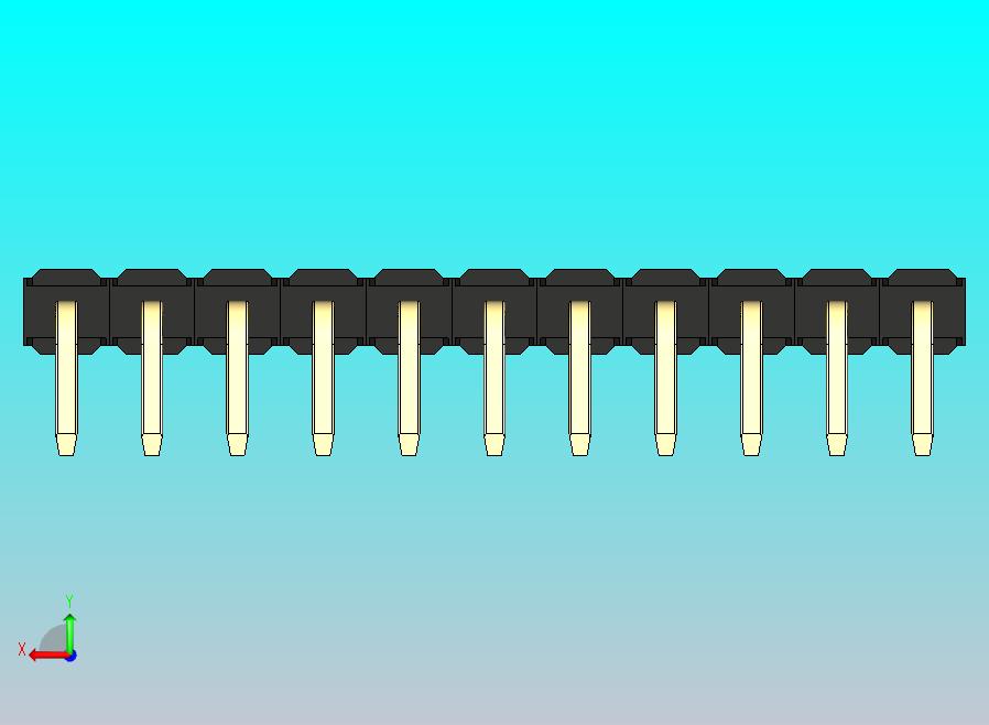 DS1022彩色排针 黑色 1x11p 100mil 类型D 版本1.0.zip