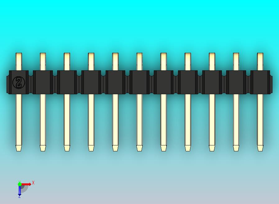 DS1022彩色排针 黑色 1x11p 100mil 类型D 版本1.0.zip