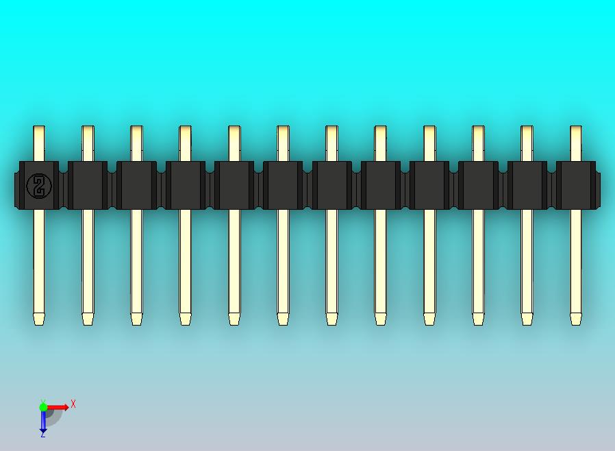 DS1022彩色排针 黑色 1x12p 100mil 类型D 版本1.0.zip