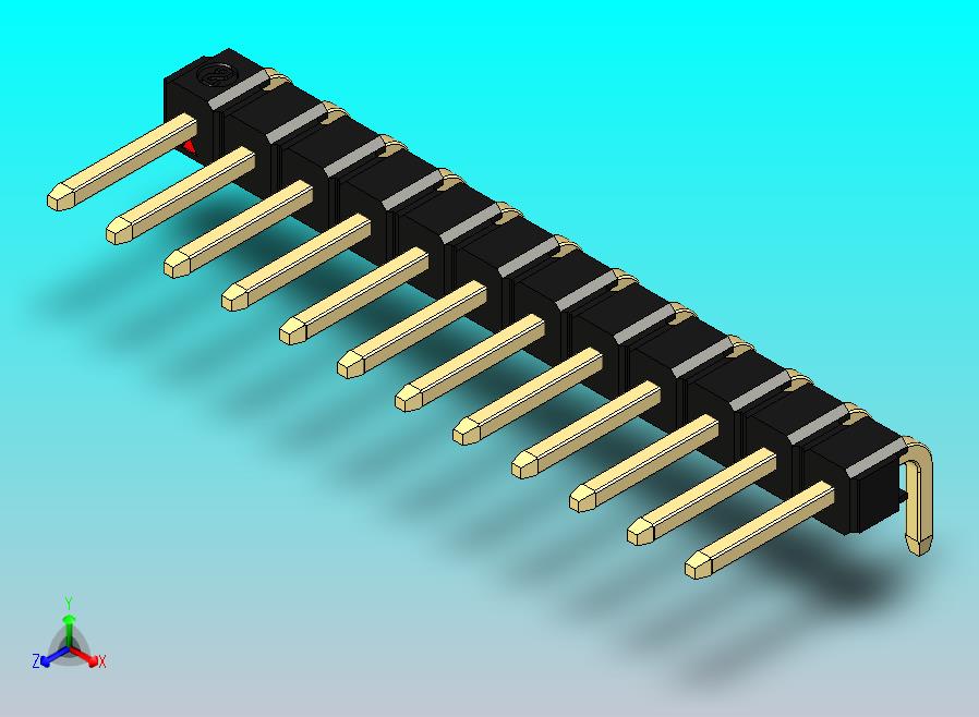 DS1022彩色排针 黑色 1x12p 100mil 类型D 版本1.0.zip