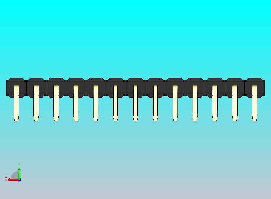 DS1022彩色排针 黑色 1x13p 100mil 类型D 版本1.0.zip