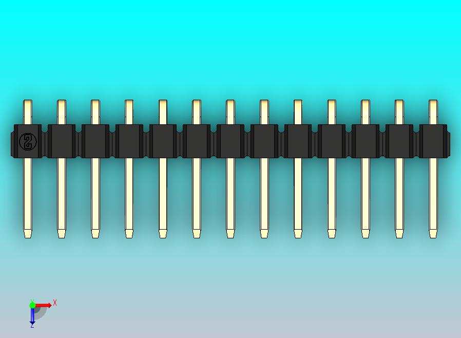 DS1022彩色排针 黑色 1x13p 100mil 类型D 版本1.0.zip