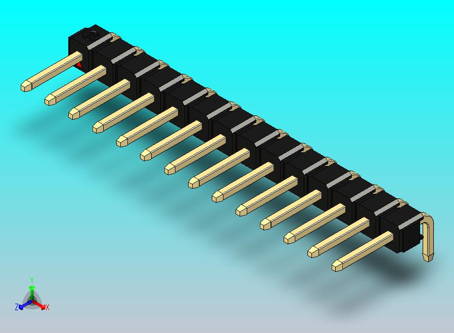 DS1022彩色排针 黑色 1x14p 100mil 类型D 版本1.0.zip