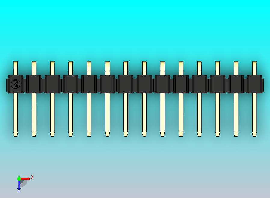 DS1022彩色排针 黑色 1x14p 100mil 类型D 版本1.0.zip