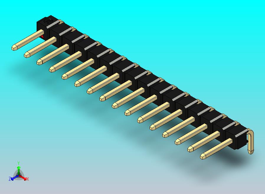 DS1022彩色排针 黑色 1x16P 100mil 类型D 版本1.0.zip