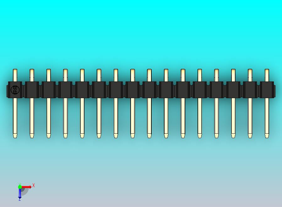 DS1022彩色排针 黑色 1x16P 100mil 类型D 版本1.0.zip