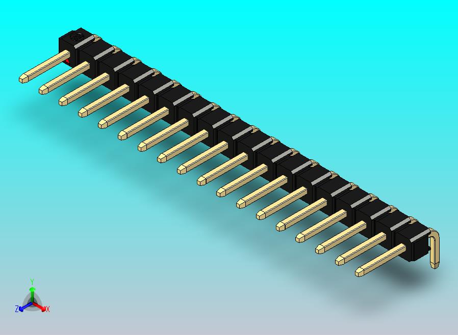 DS1022彩色排针 黑色 1x18P 100mil 类型D 版本1.0.zip