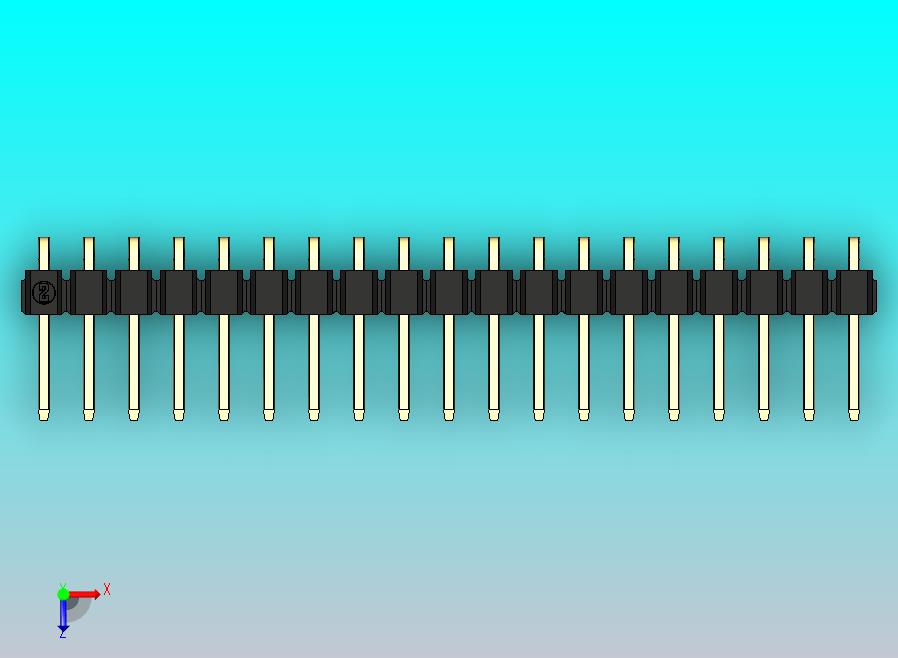 DS1022彩色排针 黑色 1x19p 100mil 类型D 版本1.0.zip