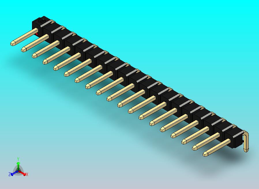 DS1022彩色排针 黑色 1x19p 100mil 类型D 版本1.0.zip