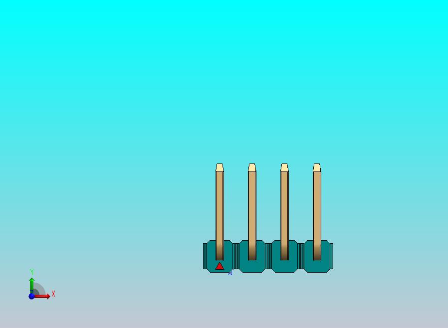 DS1022彩色排针 100mil(2.54mm) 类型U(3.0x6.0x6.05mm) 1Rx40pin 彩色 REV1.0