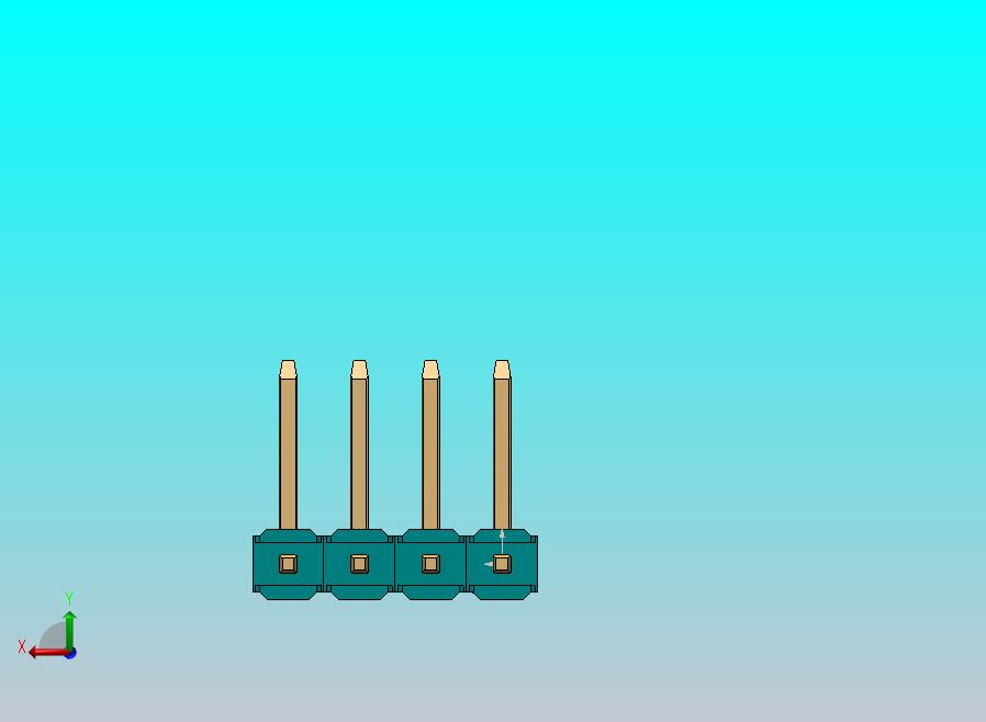 DS1022彩色排针 100mil(2.54mm) 类型U(3.0x6.0x6.05mm) 1Rx40pin 彩色 REV1.0