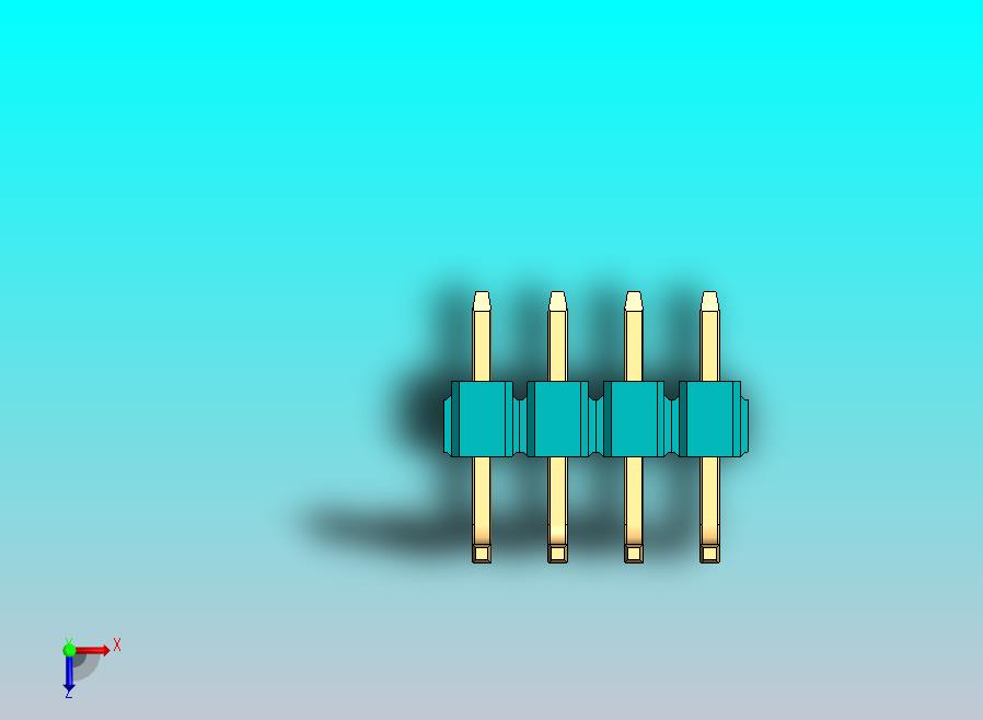 DS1022彩色排针 100mil(2.54mm) 类型U(3.0x6.0x6.05mm) 1Rx40pin 彩色 REV1.0
