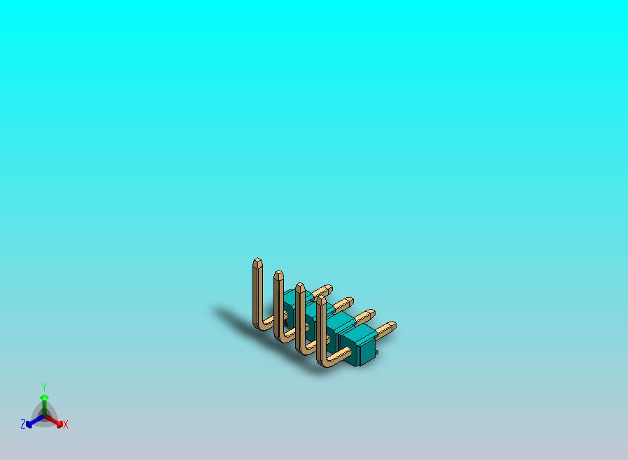 DS1022彩色排针 100mil(2.54mm) 类型U(3.0x6.0x6.05mm) 1Rx40pin 彩色 REV1.0