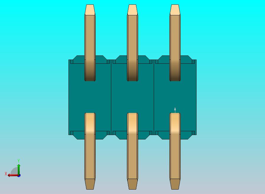 DS1022彩色排针 100mil(2.54mm) 类型SMT (1.5 x 6.0 x 3.0mm) 2Rx40引脚彩色 版本1.0