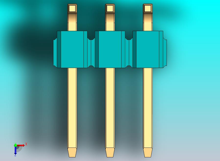 DS1022彩色排针 100mil(2.54mm) 类型SMT (1.5 x 6.0 x 3.0mm) 2Rx40引脚彩色 版本1.0