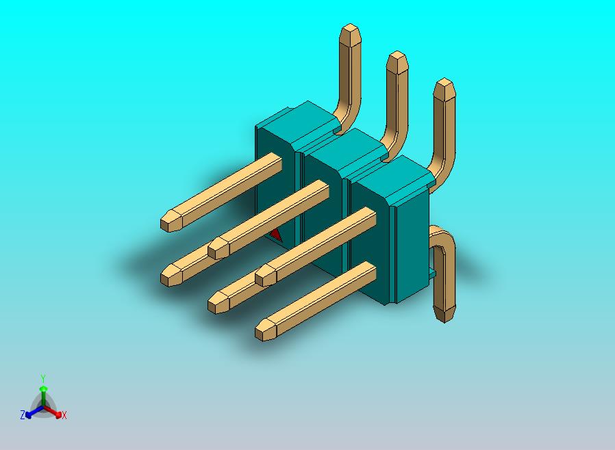 DS1022彩色排针 100mil(2.54mm) 类型SMT (1.5 x 6.0 x 3.0mm) 2Rx40引脚彩色 版本1.0