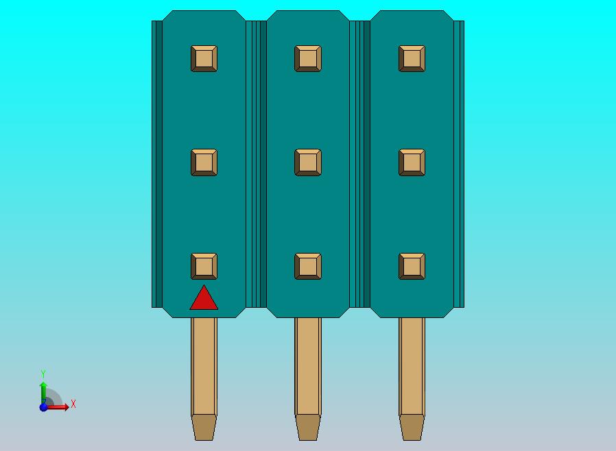 DS1022彩色排针 100mil(2.54mm) 类型D(6.0x3.0mm) 3Rx40pin 彩色 版本1.0