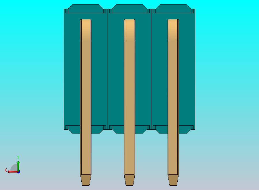 DS1022彩色排针 100mil(2.54mm) 类型D(6.0x3.0mm) 3Rx40pin 彩色 版本1.0