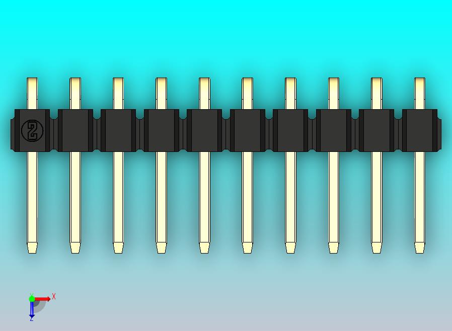 DS1022彩色排针 黑色 1x10p 100mil 类型D 版本1.0.zip