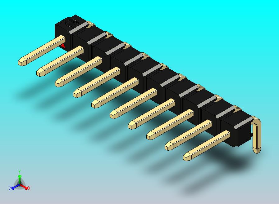 DS1022彩色排针 黑色 1x10p 100mil 类型D 版本1.0.zip