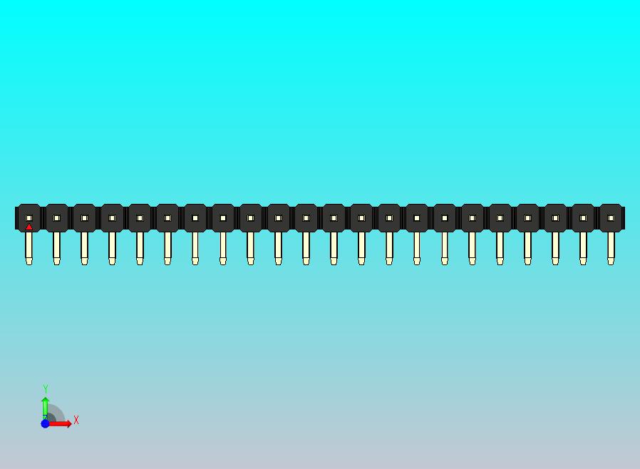 DS1022彩色排针 黑色 1x22p 100mil 类型D 版本1.0.zip