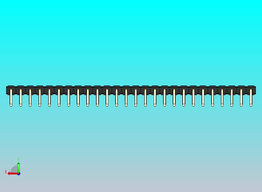 DS1022彩色排针 黑色 1x26p 100mil 类型D 版本1.0.zip