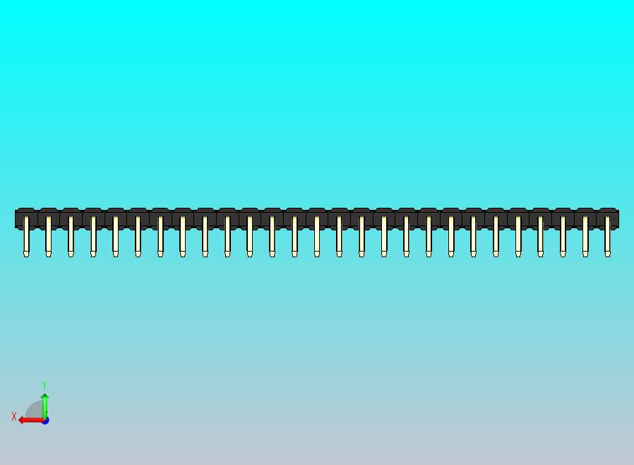 DS1022彩色排针 黑色 1x27p 100mil 类型D 版本1.0.zip
