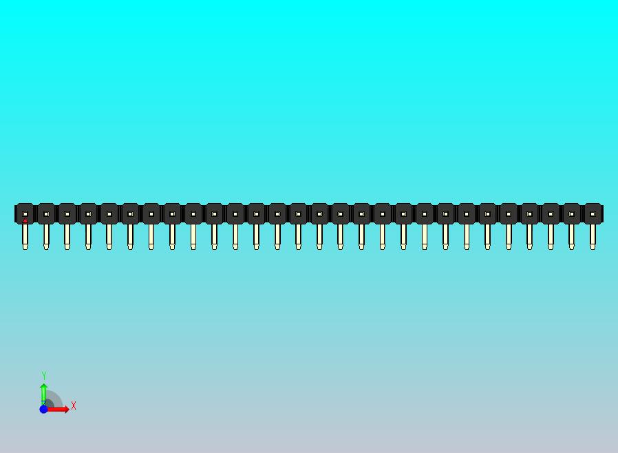 DS1022彩色排针 黑色 1x28p 100mil 类型D 版本1.0.zip