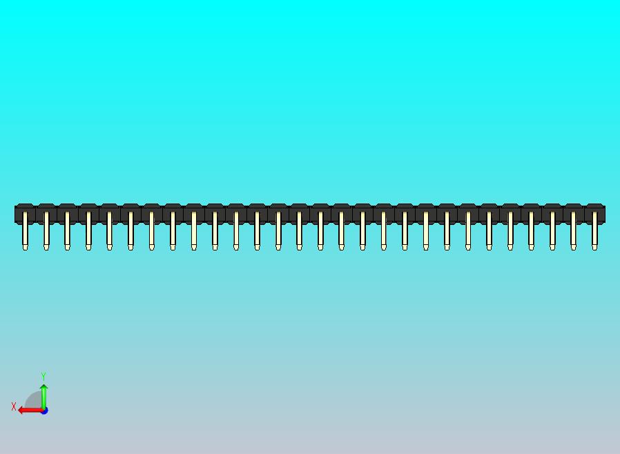 DS1022彩色排针 黑色 1x28p 100mil 类型D 版本1.0.zip