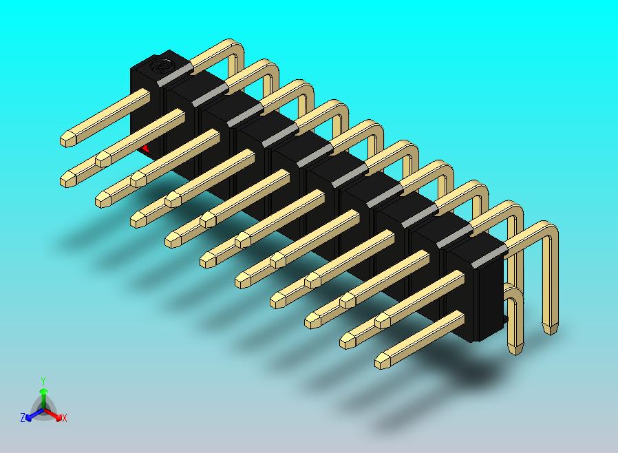 DS1022彩色排针 黑色 2x10p 100mil 类型D 版本1.0.zip