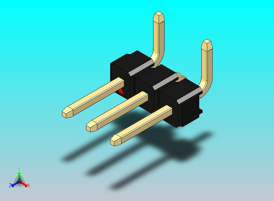 DS1022彩色排针 黑色 03P 100mil 类型 SMT R1 版本1.0.zip