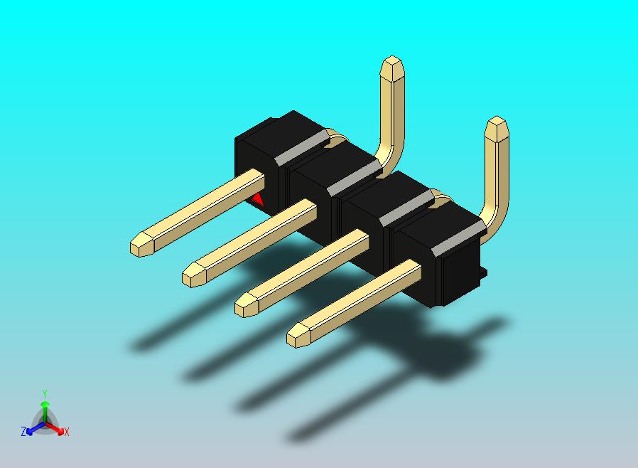 DS1022彩色排针 黑色 04p 100mil 类型 SMT R2 版本1.0.zip