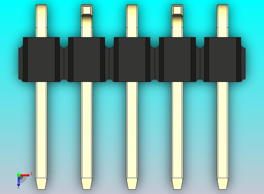 DS1022彩色排针 黑色 05P 100mil 类型 SMT R2 版本1.0.zip