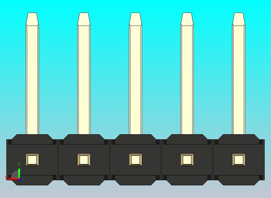 DS1022彩色排针 黑色 05P 100mil 类型U 版本1.0.zip