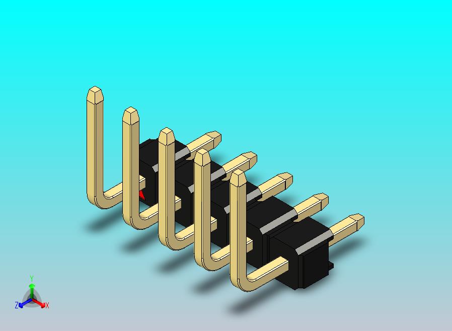 DS1022彩色排针 黑色 05P 100mil 类型U 版本1.0.zip