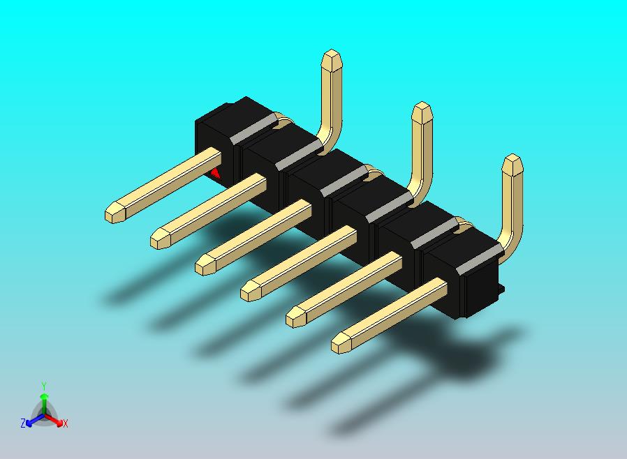 DS1022彩色排针 黑色 06P 100mil 类型 SMT R2 版本1.0.zip